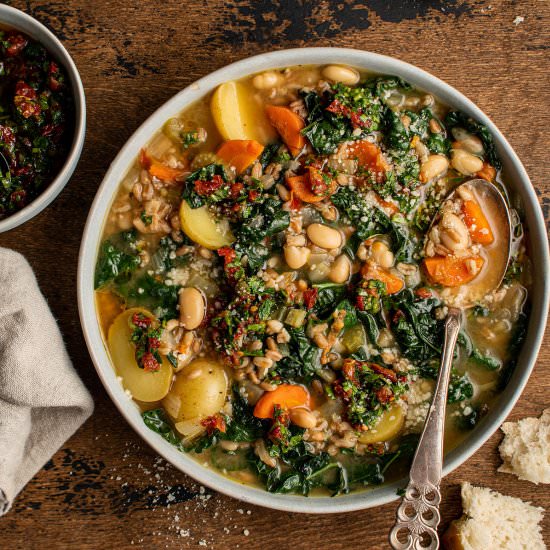 Italian farro stew
