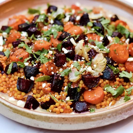 Roasted Carrots & Beets Couscous