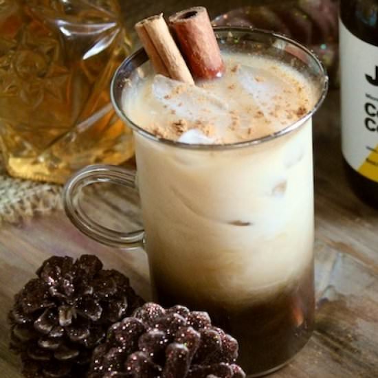 Cinnamon Spiced Rum Iced Coffee