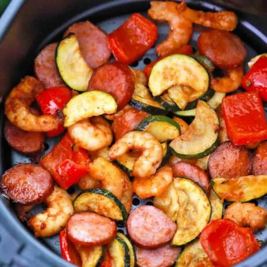 Air Fryer Shrimp Dinner