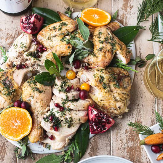Roasted Spatchcock Chicken