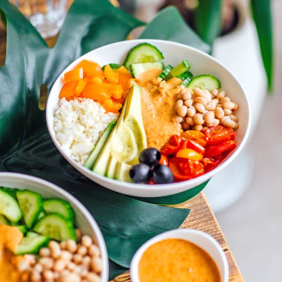 Mediterranean Romesco Bowls