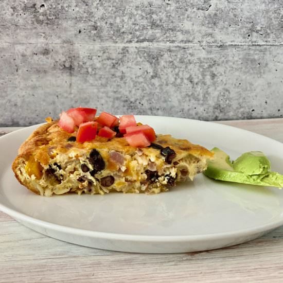 Mexican Hash Brown Quiche