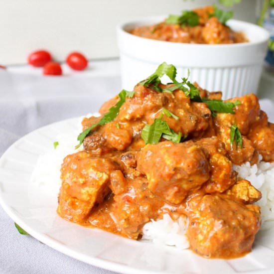 Vegan tikka masala