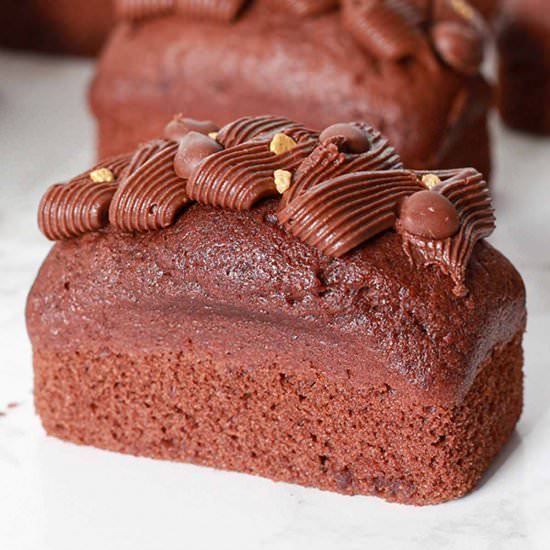 Mini Chocolate Loaf Cakes