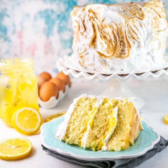 Lemon Meringue Cake