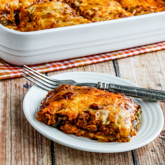 Low-Carb Turkey Enchilada Casserole