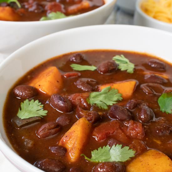 Sweet Potato Black Bean Chili