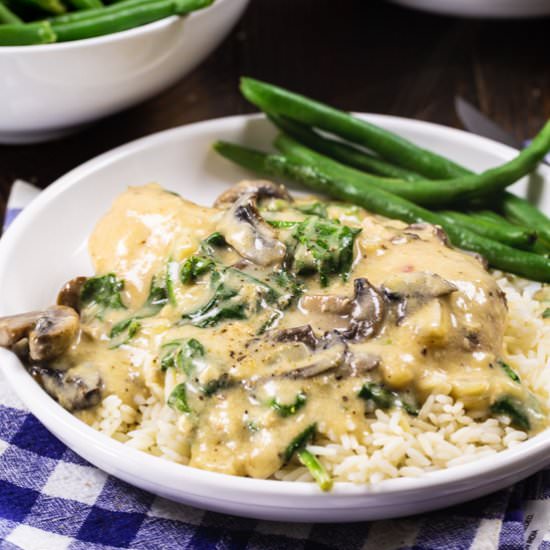 Slow Cooker Garlic Parmesan Chicken