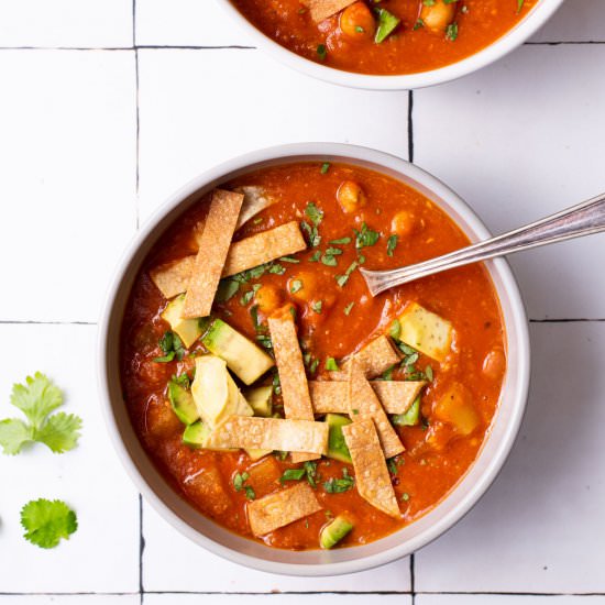 Tomato Chickpea Soup