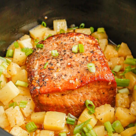 Slow Cooker Pineapple Pork Loin