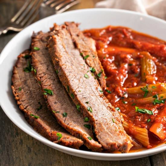 Oven Braised Brisket with Vegetable