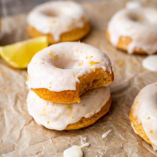 Lemon Mochi Donuts