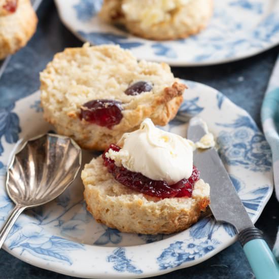 Cherry and Almond Scones