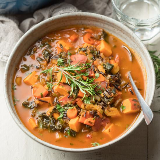 Vegetable Wild Rice Soup