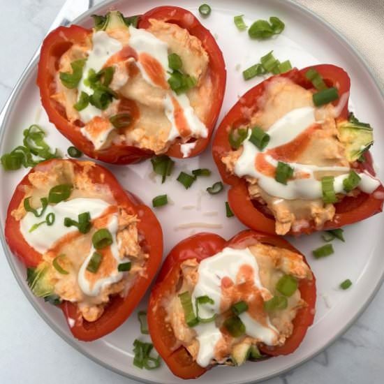 Easy Keto Buffalo Chicken Peppers