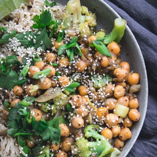 Black Pepper Chickpeas