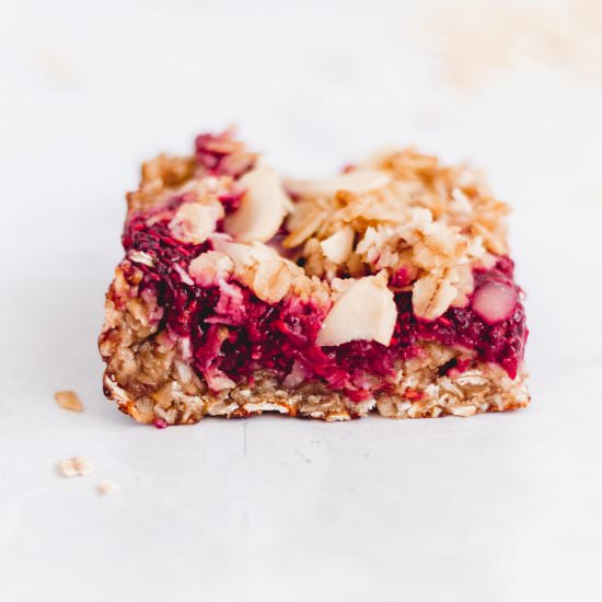 Raspberry Oatmeal Breakfast Bars