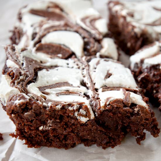 Marshmallow Swirl Brownies
