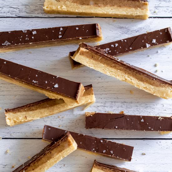 Healthy Homemade Twix Bars