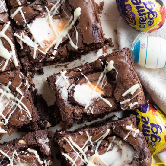 Creme Egg Brownies