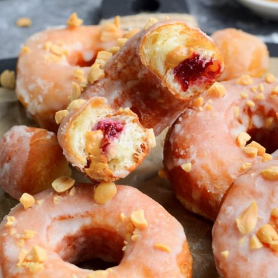 Peanut Butter & Jelly Donuts