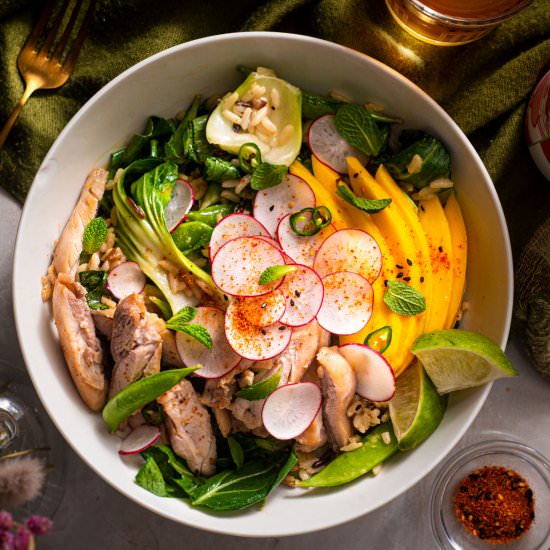 Coconut Poached Chicken Salad