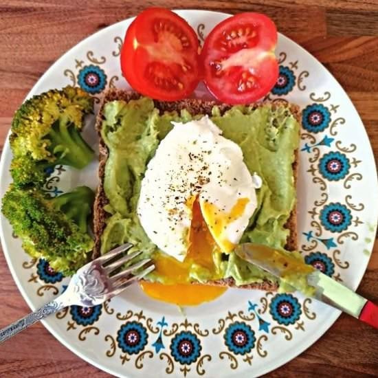 Poached Egg Avocado on Toast