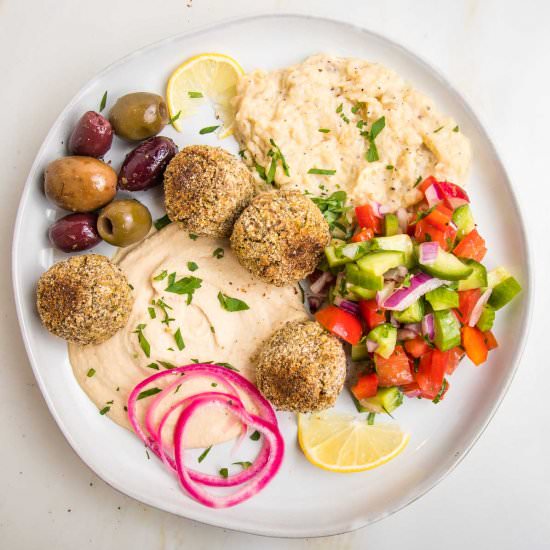Healthy Baked Falafel