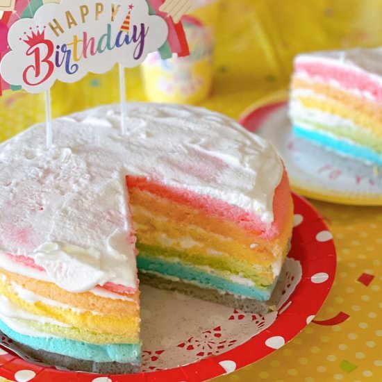 Rainbow Cake Birthday