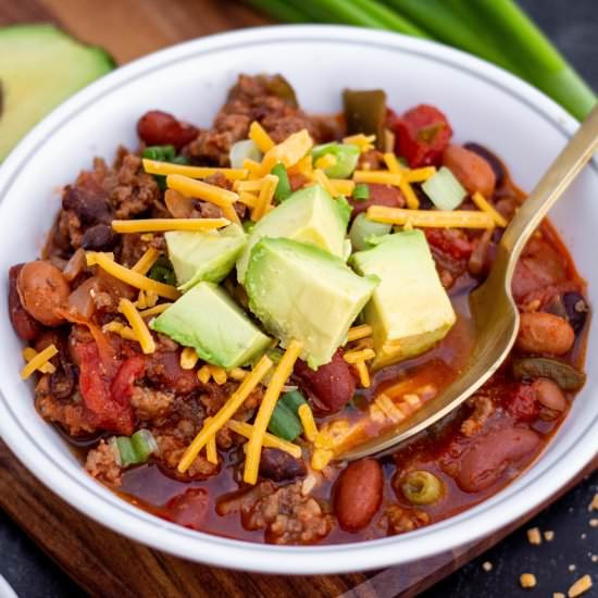 Classic Beef and Sausage Chili