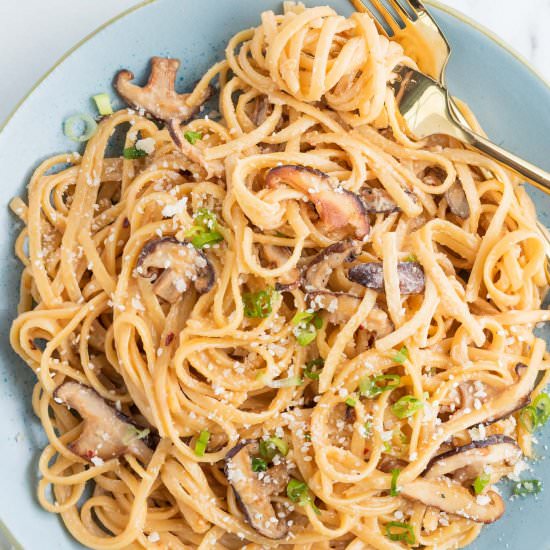 Miso Pasta with Mushrooms