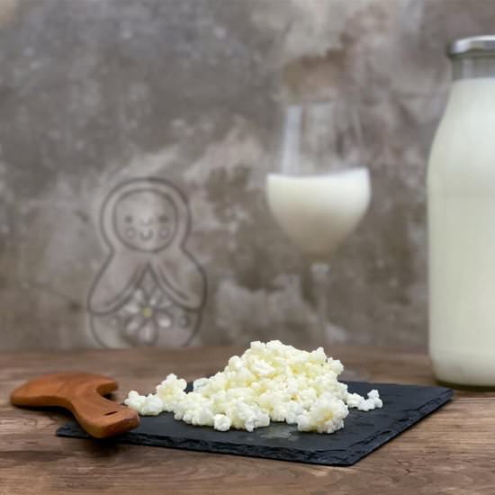 Homemade milk kefir