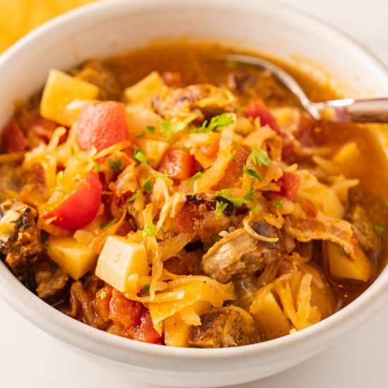 Bratwurst and Sauerkraut Soup