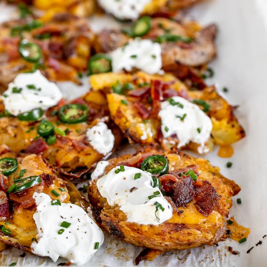 Loaded Smashed Potatoes