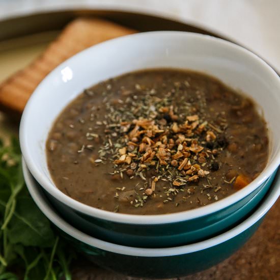 Leshta (Bulgarian Vegan Lentil Stew