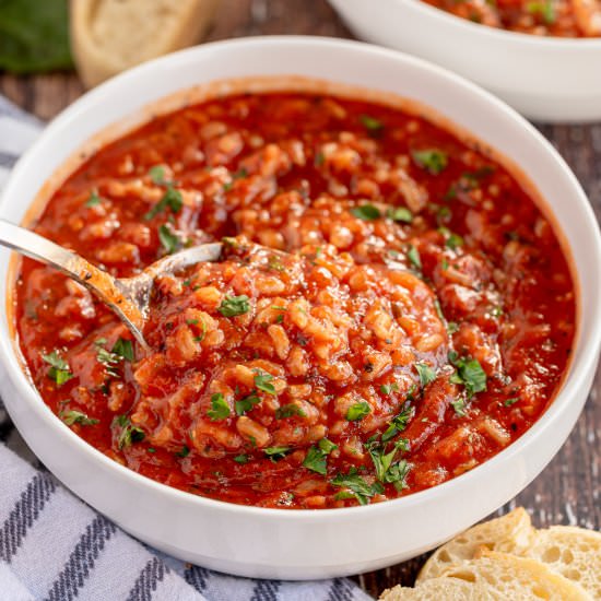 Tomato Rice Soup