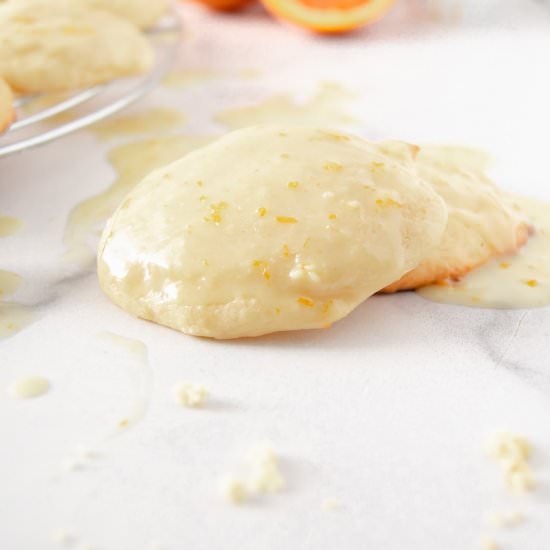 Blood orange cookies