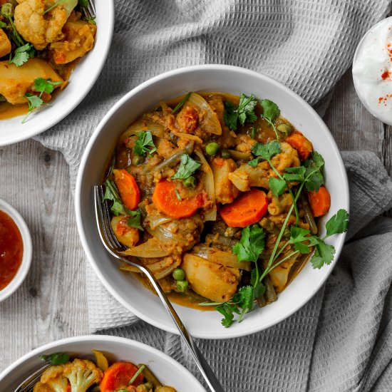 Dry Indian Vegetable Curry