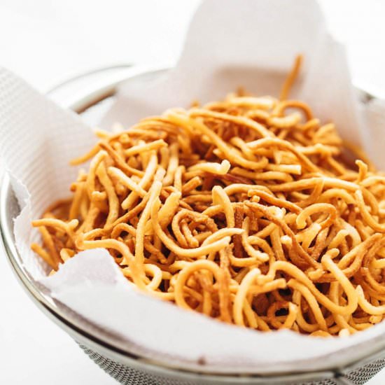 Crispy Homemade Fried Noodles