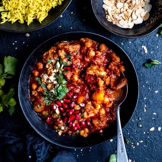Easy Slow Cooker Lamb Tagine