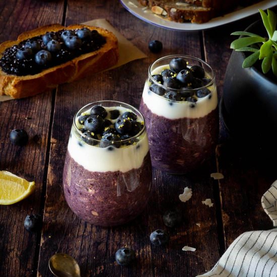 Lemon-Blueberry Overnight Oats