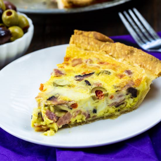 Muffaletta Quiche