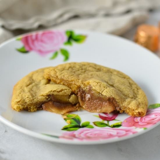 Rolo Filled Brown Butter Cookies