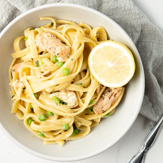 Creamy Salmon Tagliatelle