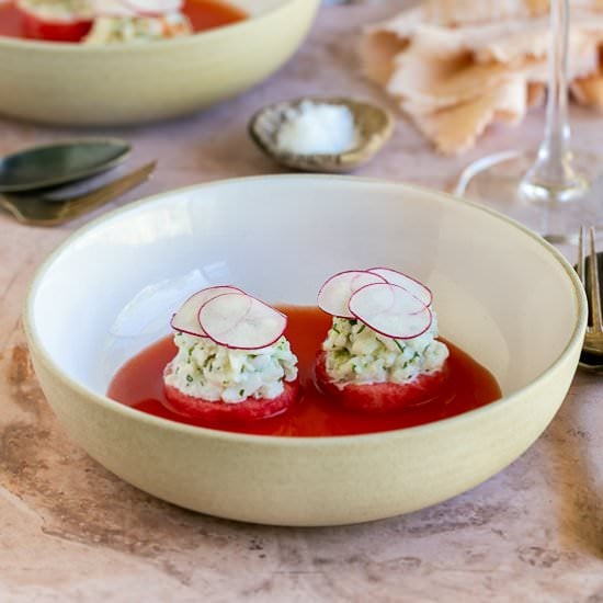 Crab Salad with Watermelon