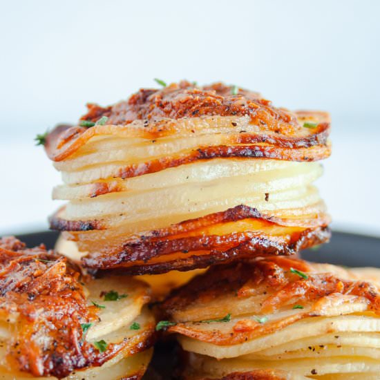 Parmesan Potato Stacks
