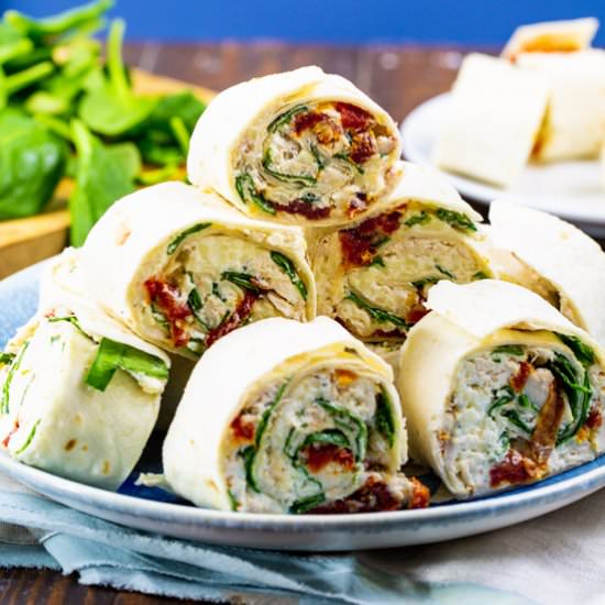 Tuscan Cicken Pinwheels