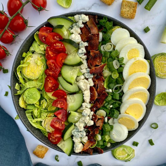 Shaved Brussels Sprout Cobb Salad