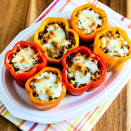 Cauliflower Rice Stuffed Peppers
